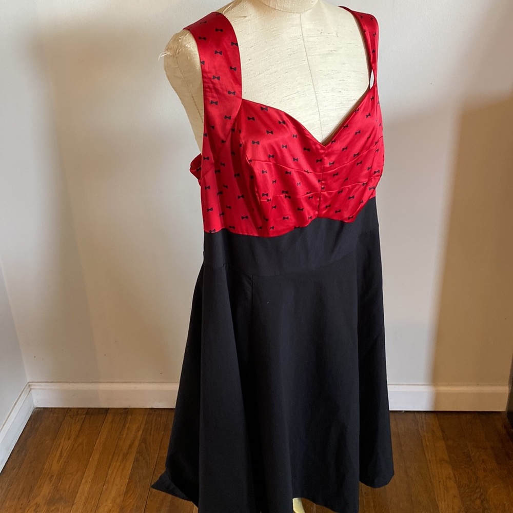 NEW torrid size 20 bow print swing dress - Picture 4 of 9